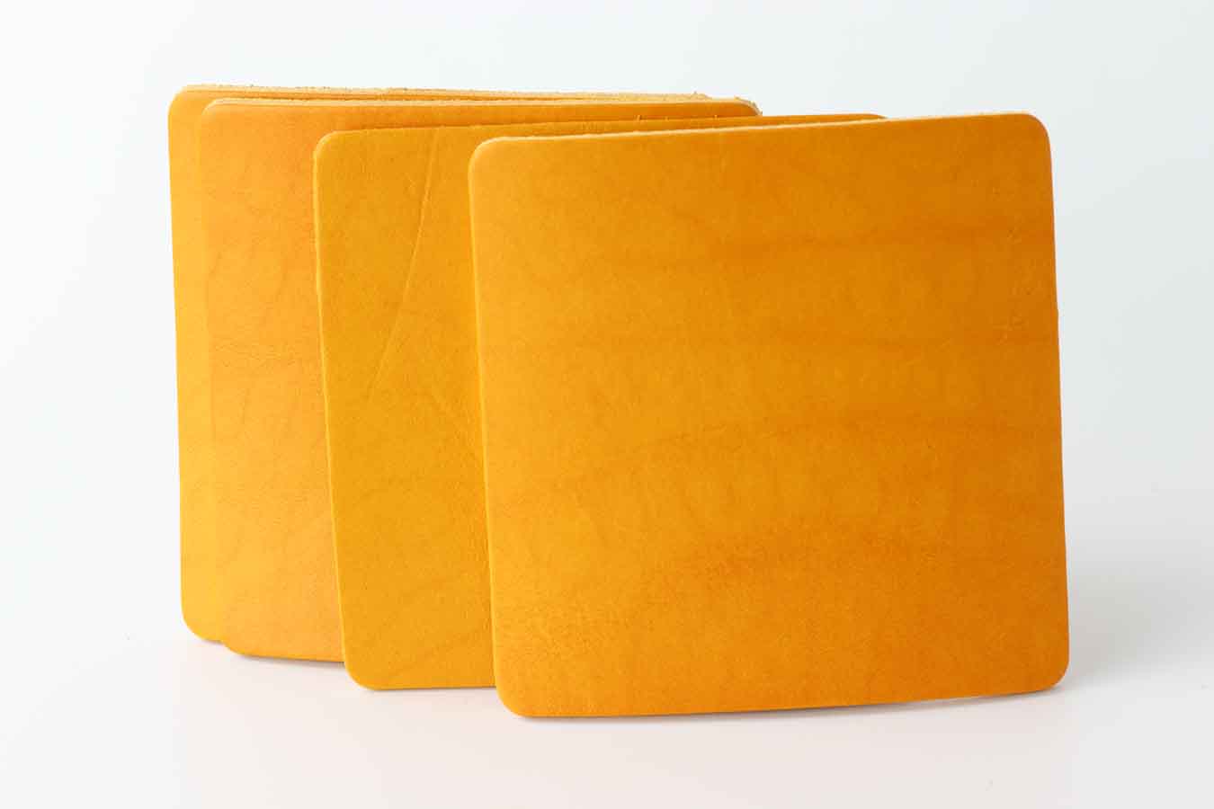 Yellow coasters set