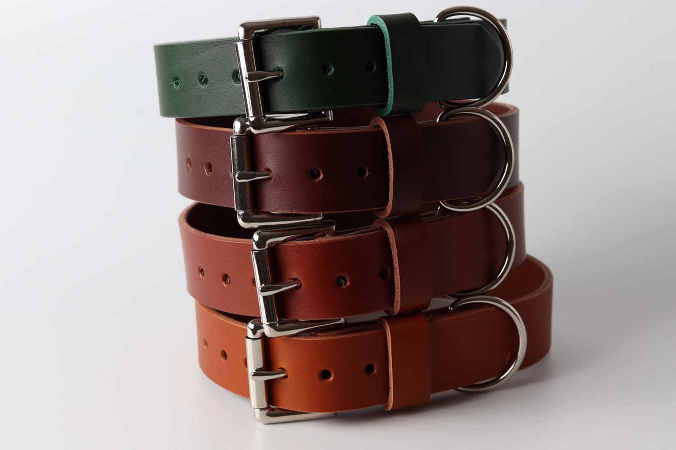 leather dog collars made from English leather