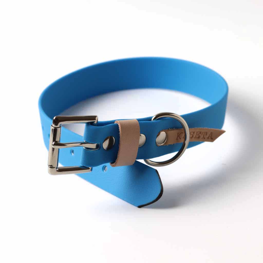 waterproof blue dog collar