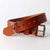 Leather Light Tan dog collar made in UK with English bridle leather by Kaseta