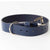 blue dog collar by Kaseta English bridle leather