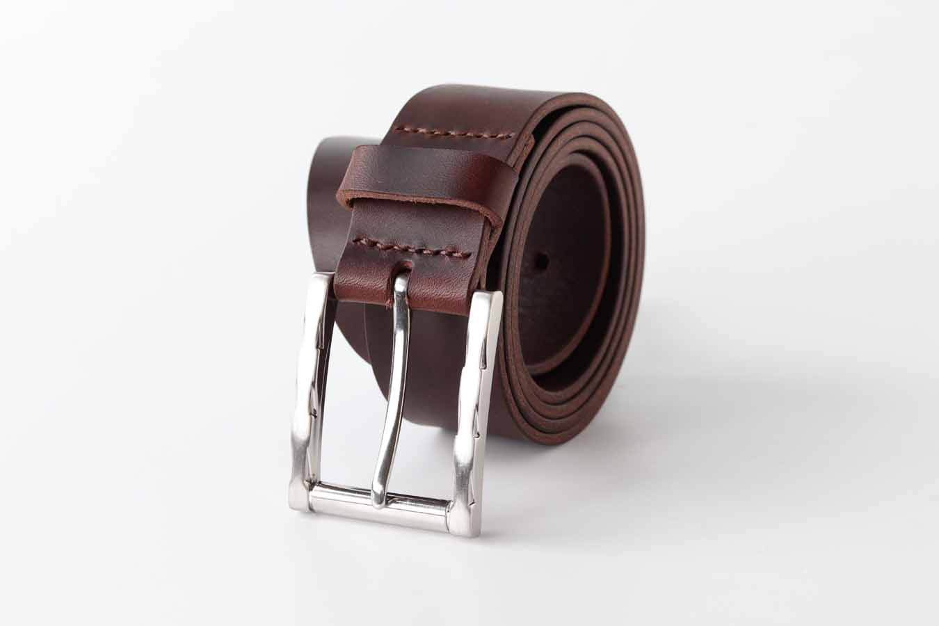 mens belt dark brown