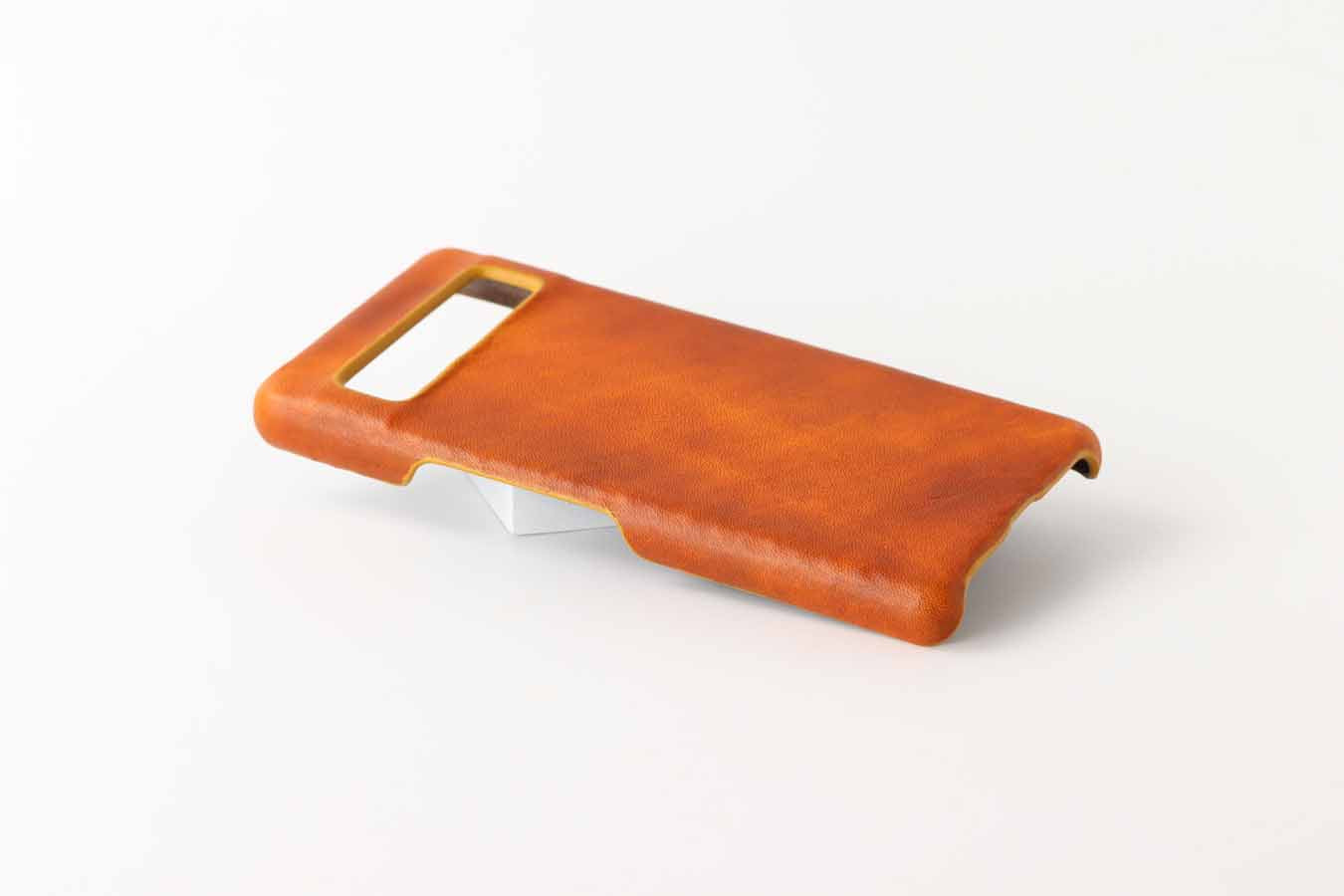 google pixel 7 pro leather hard case, cover. In aged looking leather