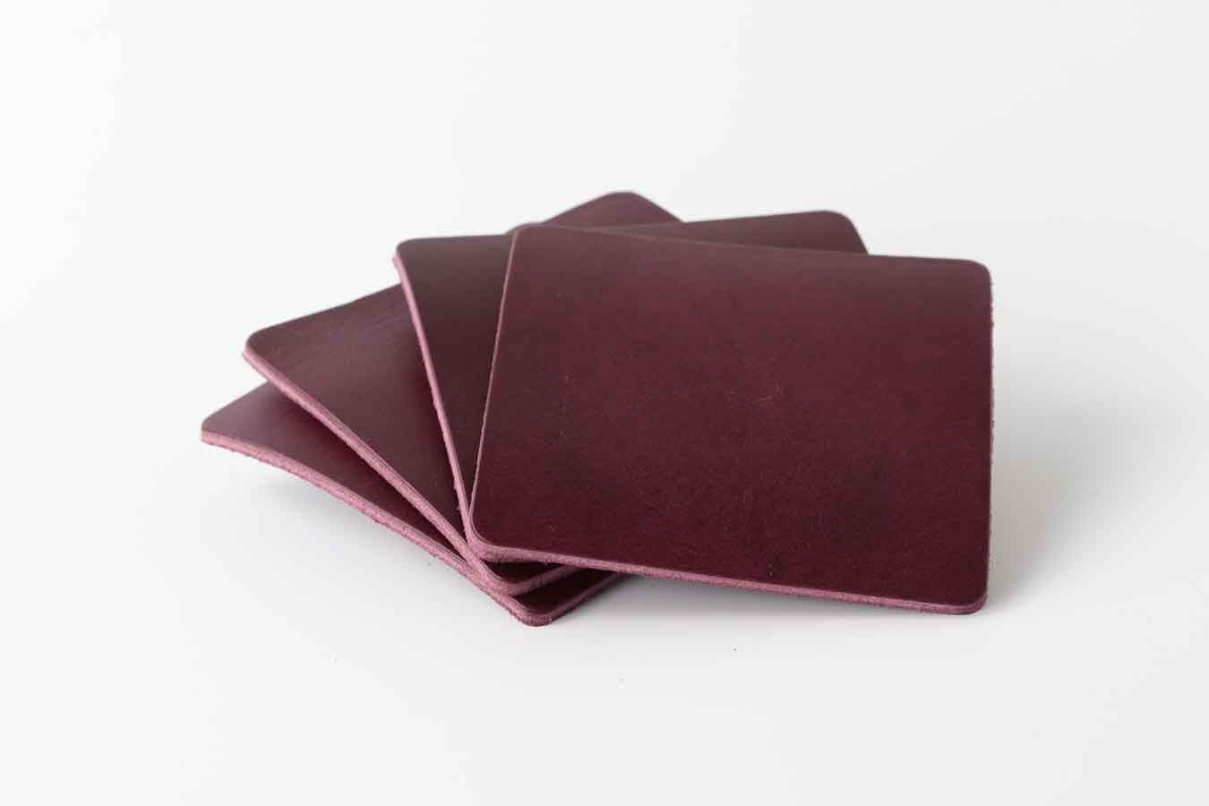 purple beermat coaster set
