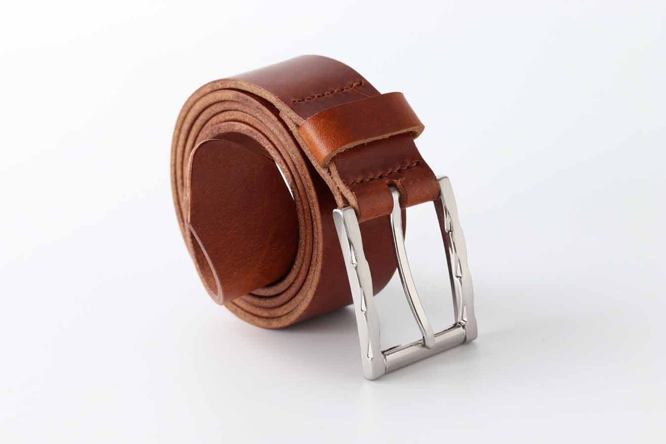 Brown leather belt / mens belt by kaseta