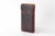 chocolate iPhone 15 and iPhone 15 pro leather sleeve with white stitching
