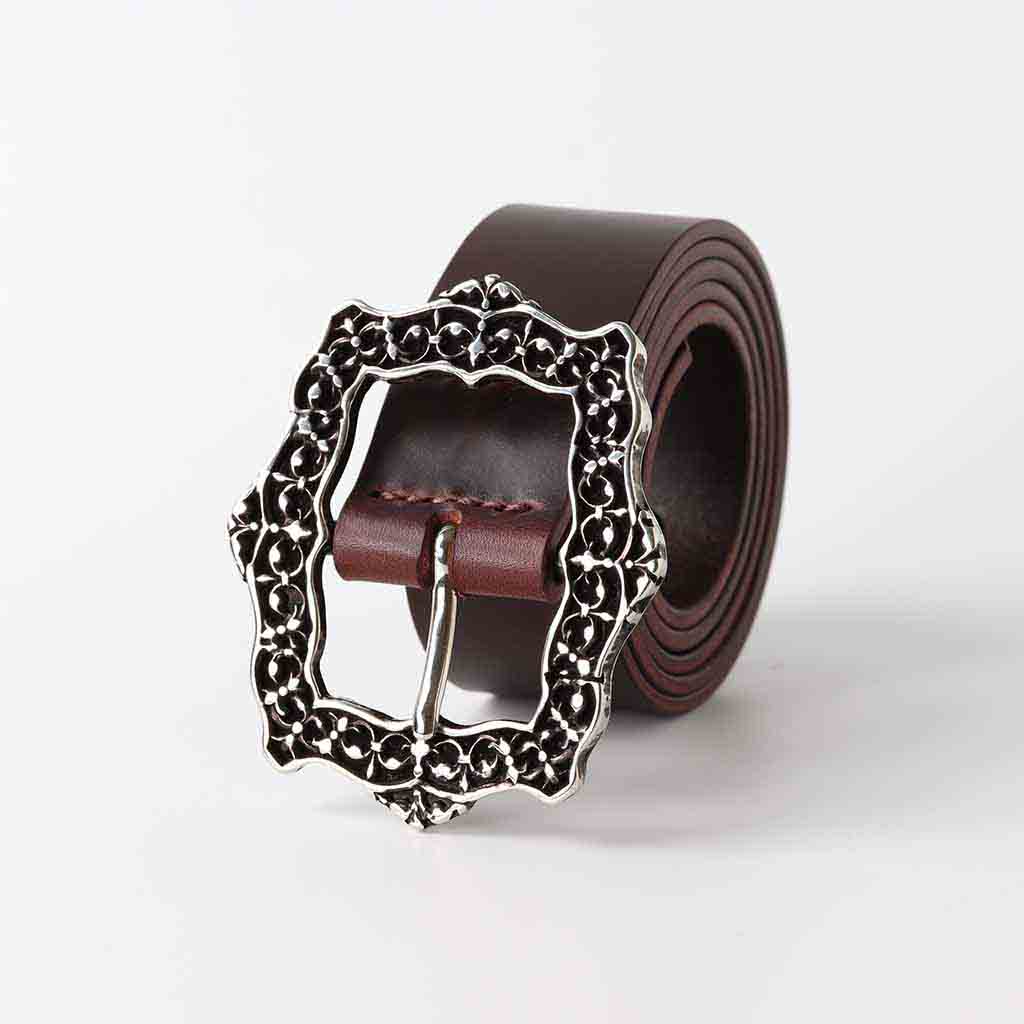 Ladies brown leather belt by Kaseta