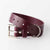 Italian leather purple puppy collar by Kaseta