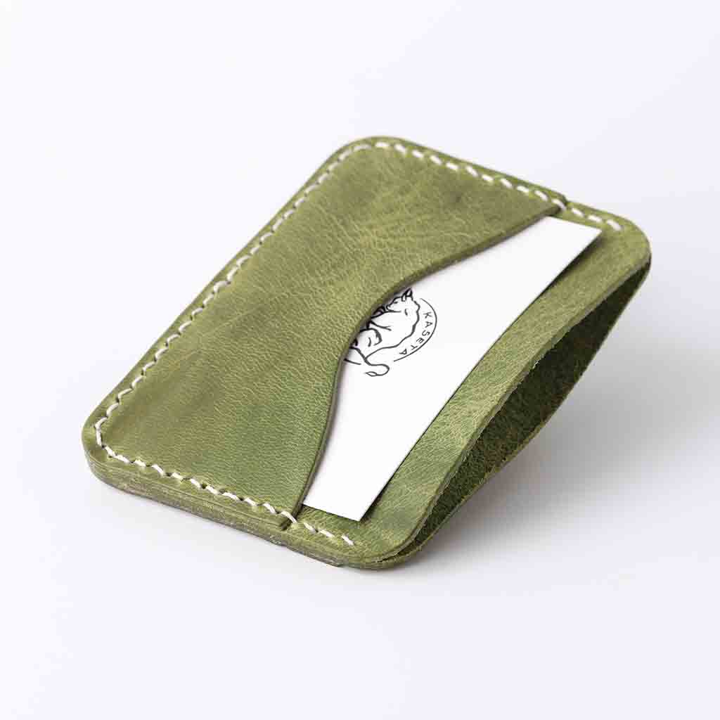 small card holder with note pocket