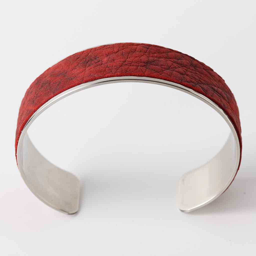 Kaseta cuff bracelet red masai for women 