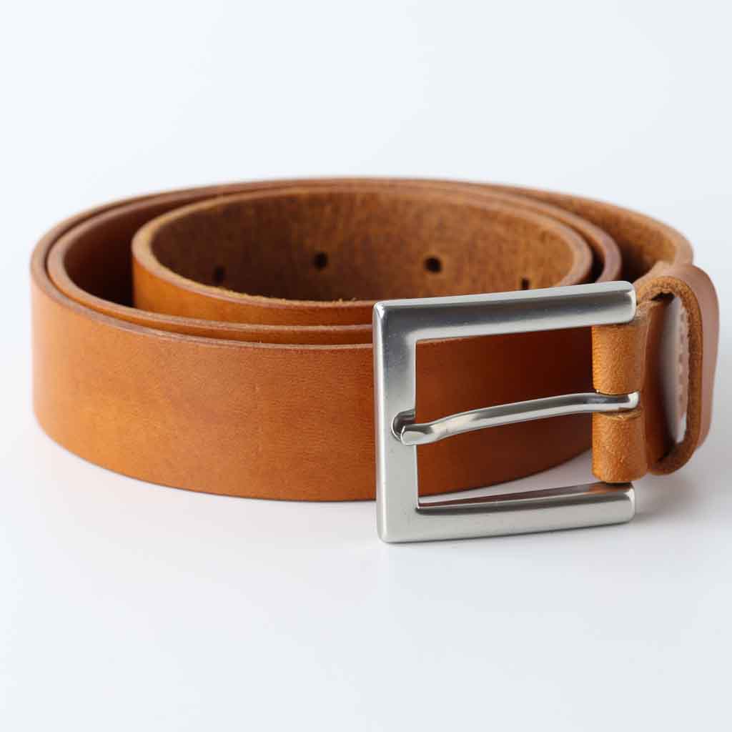 English leather belt tan / formal leather belt for men