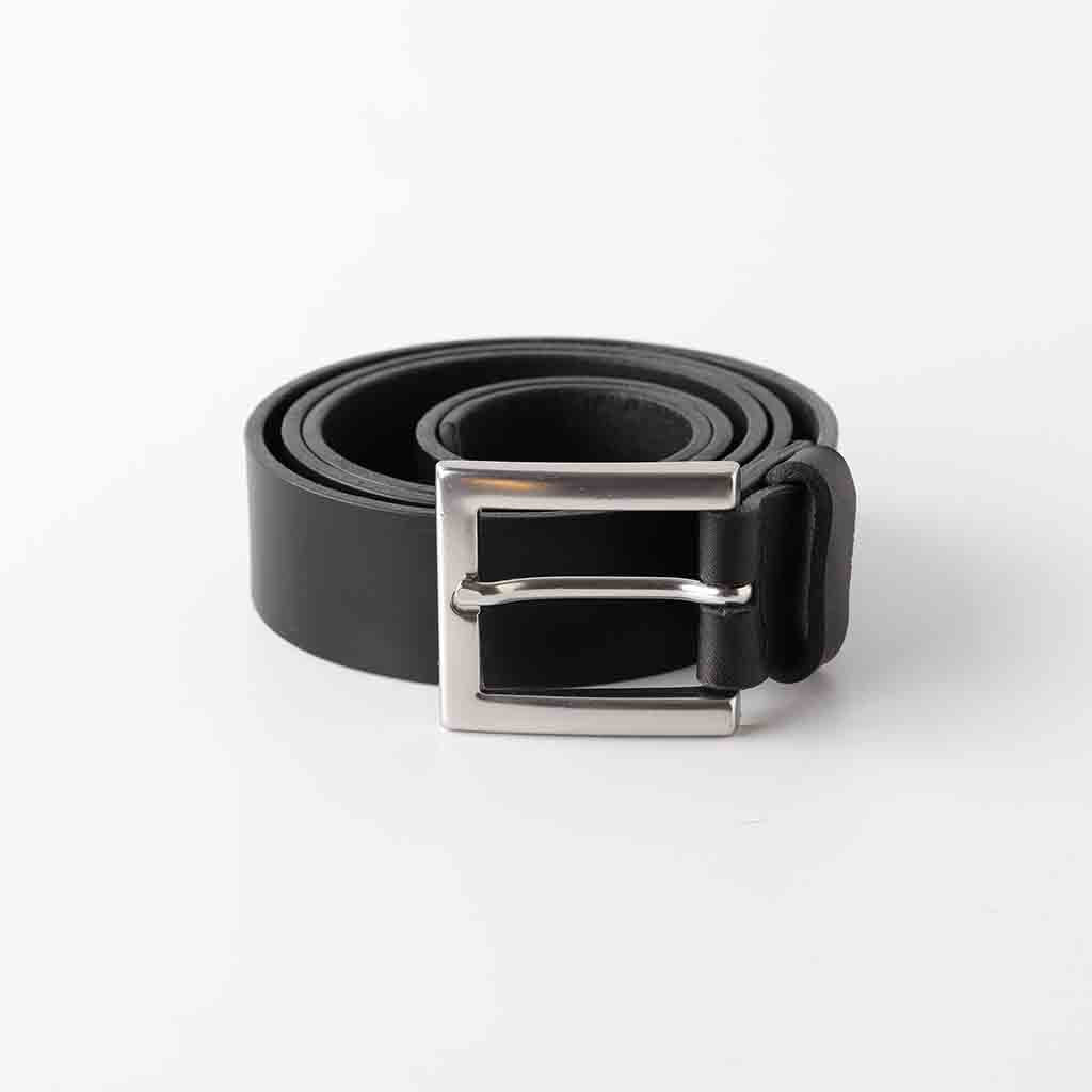 men's black leather belt SQ Milan by Kaseta 