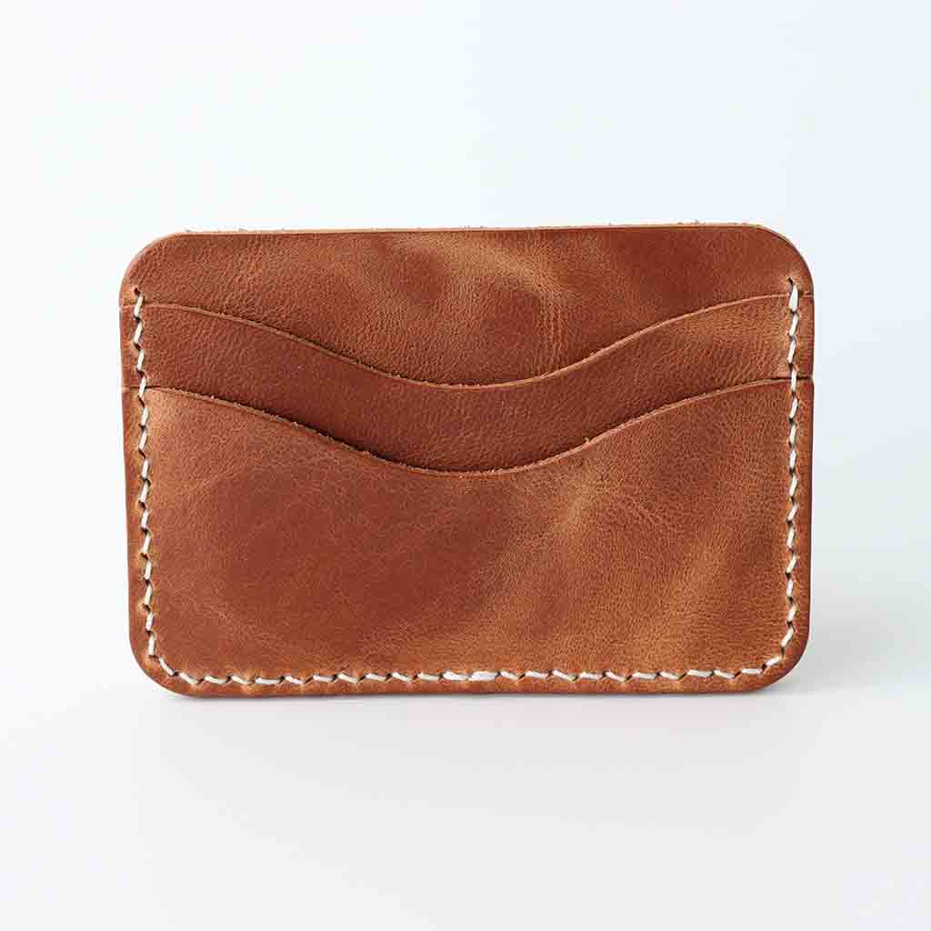 tiny leather card wallet