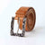 men's tan leather belt by Kaseta