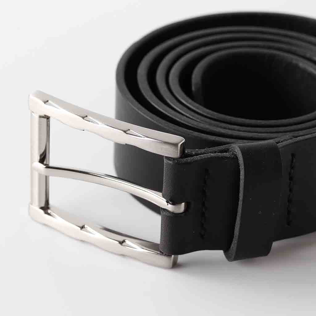 black leather belt for men