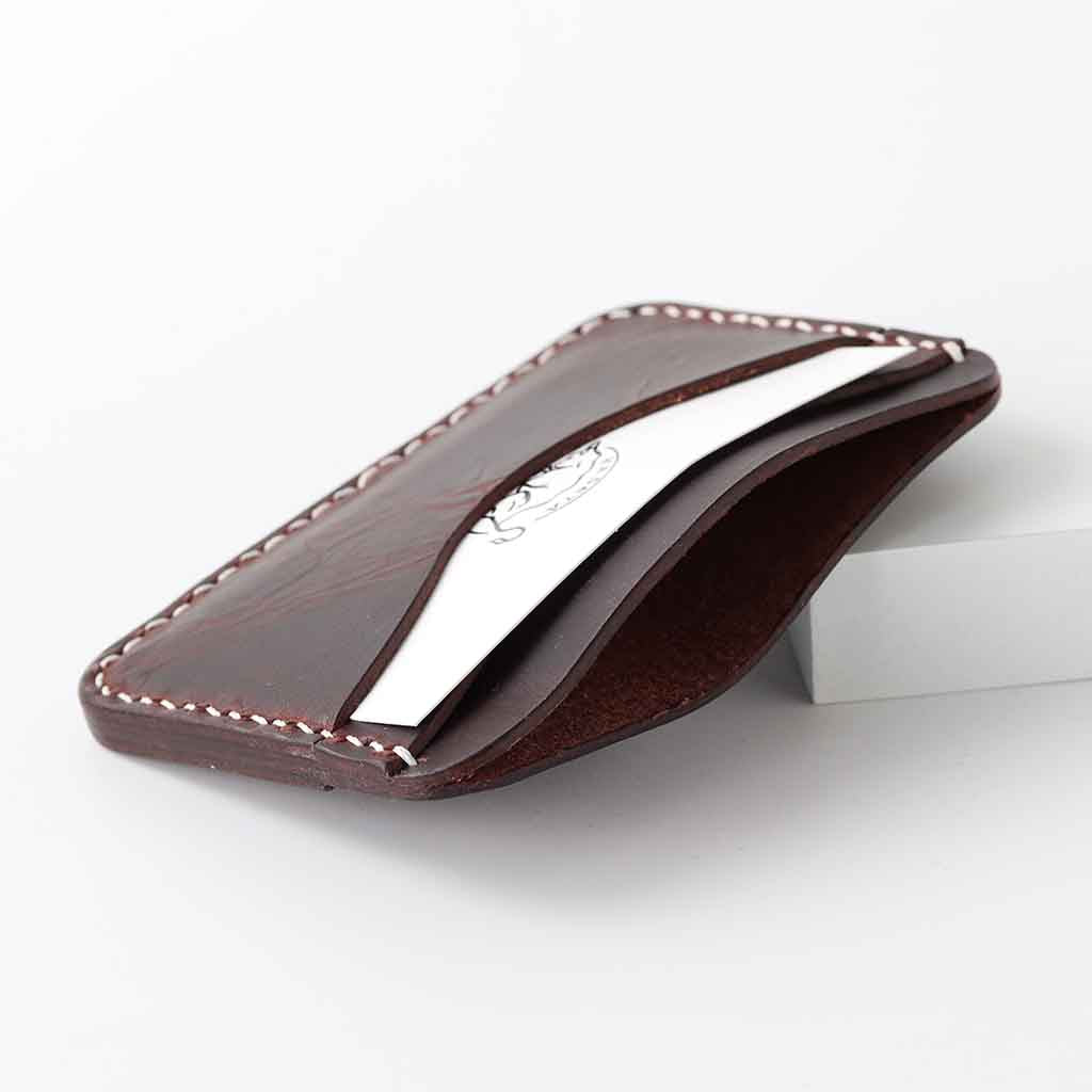 Slim leather credit card holder by Kaseta