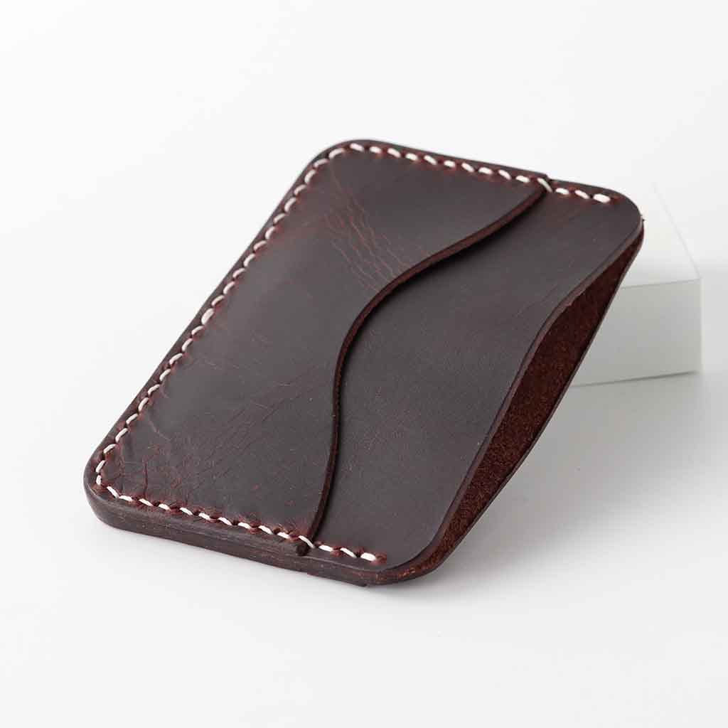 Dark Brown men's and women card holder wallet by Kaseta