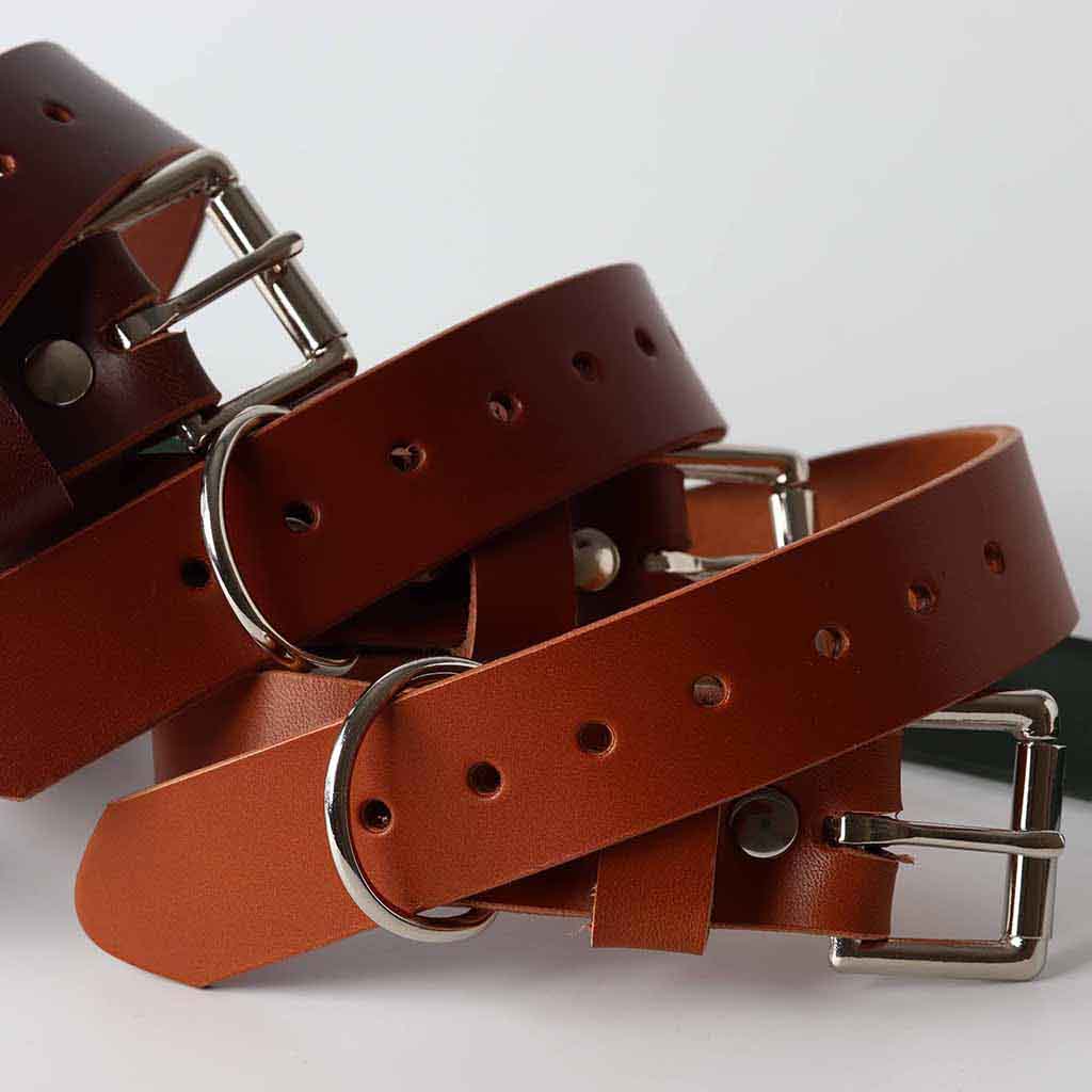 english bridle dog collars in brown / tan / Dark Tan / by kaseta