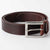 English chocolate leather belt for men by Kaseta