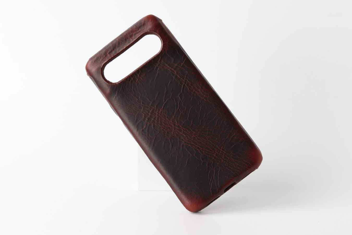 for google pixel 8 and pixel 8 pro dark brown leather case by Kaseta
