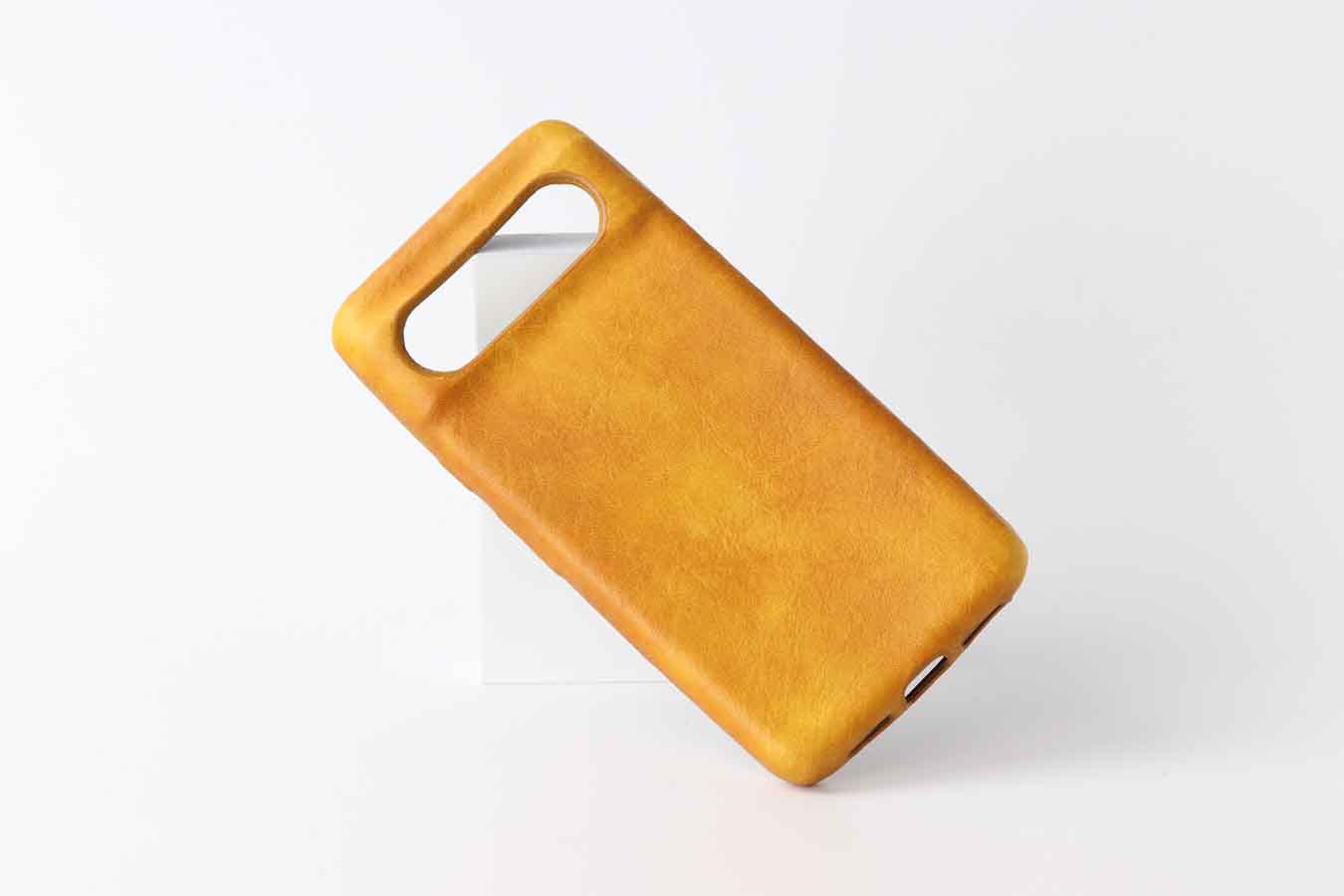 light tan or yellow leather case for google pixel  8 pro