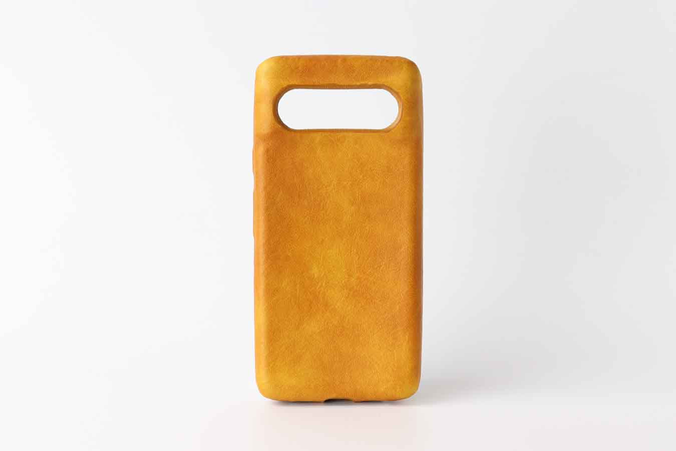 yellow leather case for google pixel  8