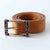 tan colour belt for women made by Kaseta in UK