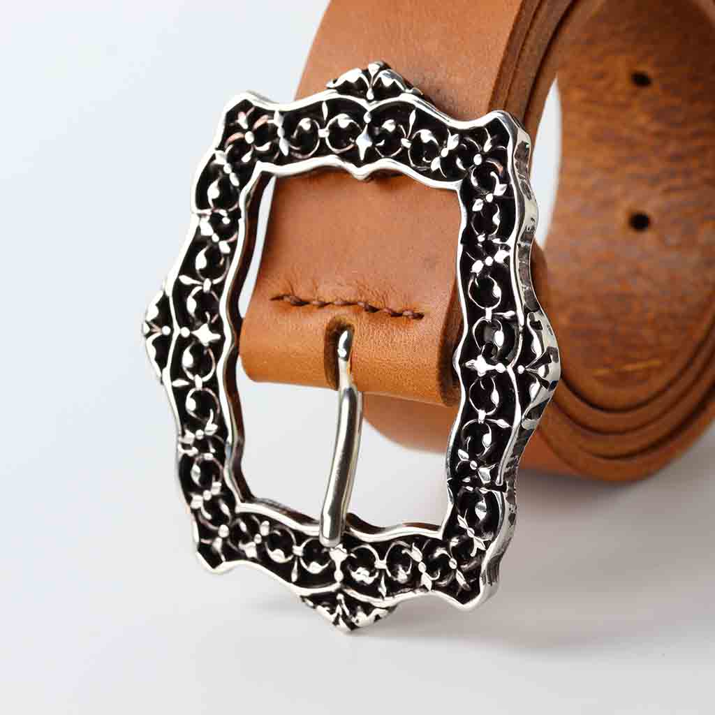 tan women's belt Fina by Kaseta