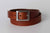 formal or casual brown leather belt / classic buckle  