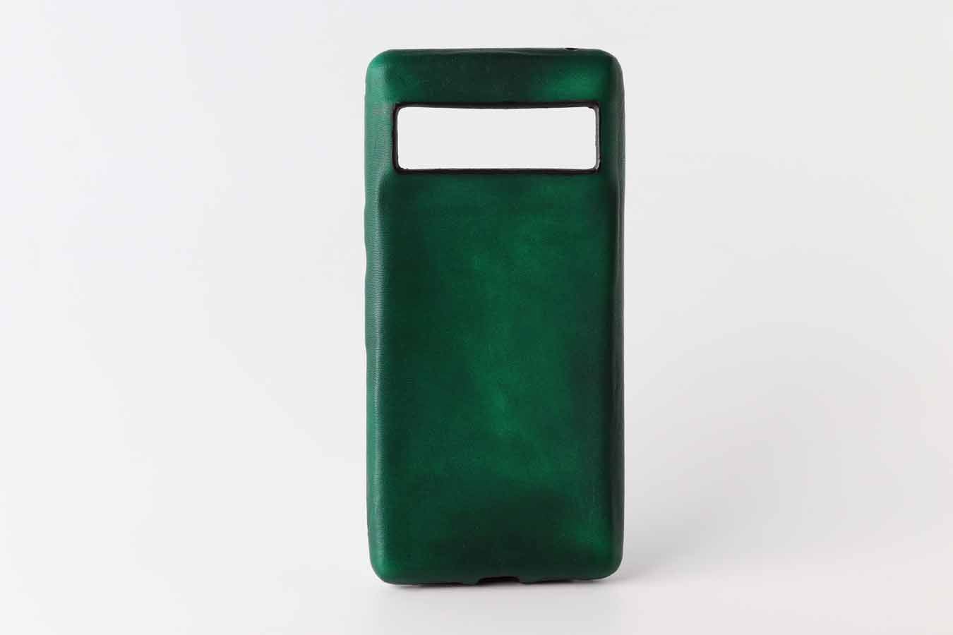 aged green pixel 7 pro leather cover case