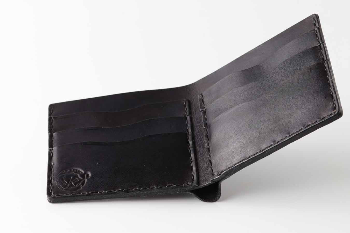black leather man's wallet