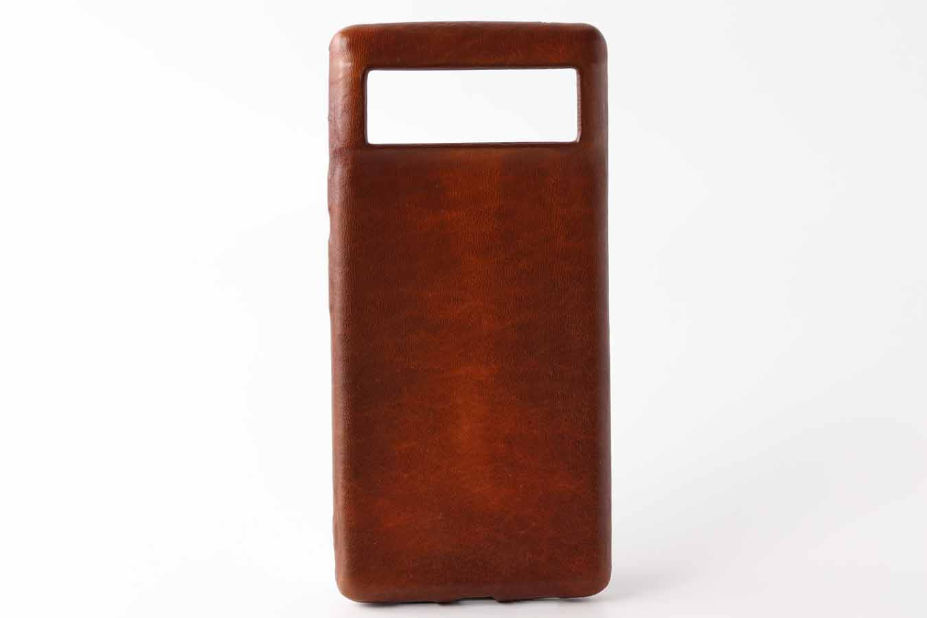 Leather Pixel 7 Case / Pixel 7 Pro / Pixel 6a Cover Shell / Old Brown / Kaseta