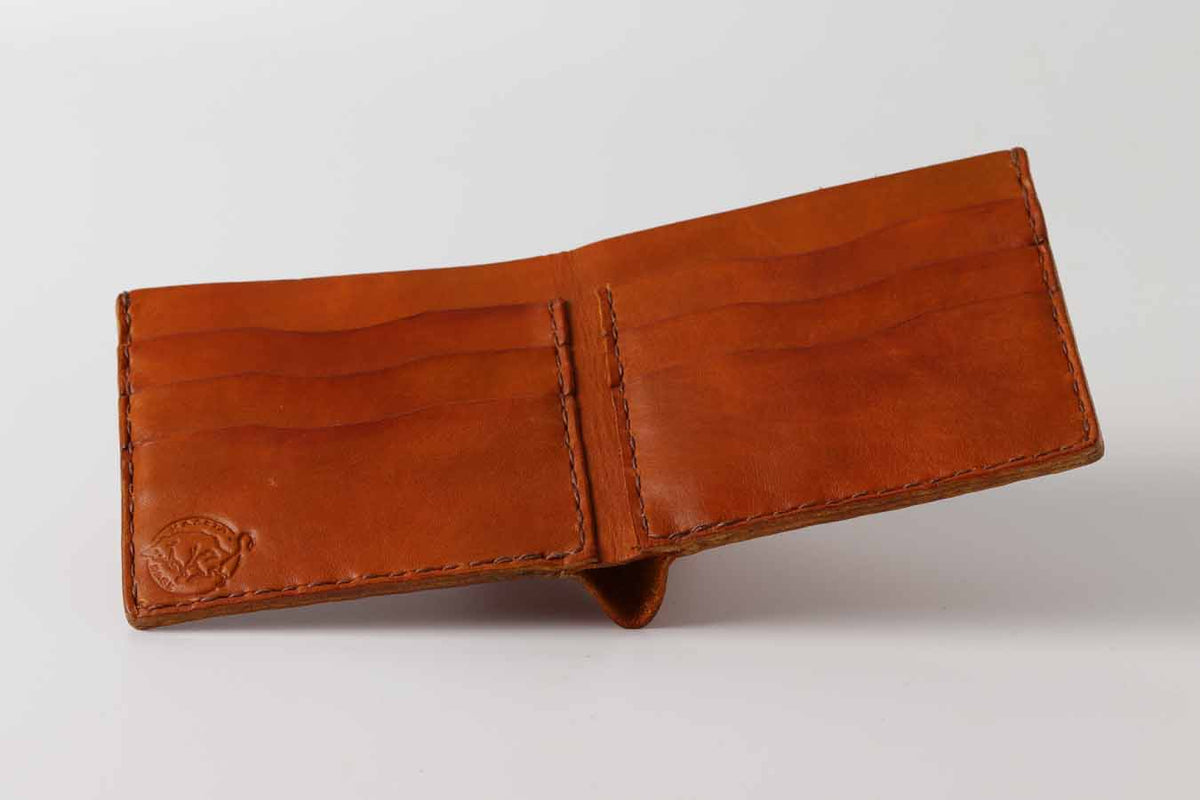 tan leather wallet