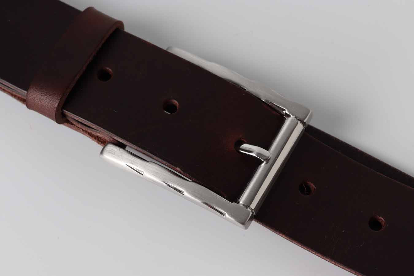 leather belt / chocolate men's belt