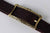 waist leather belt / Kaseta / Chocolate leather belt