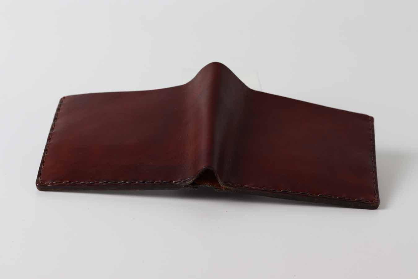 classic dark brown leather wallet