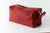 red leather men & women Toiletry Storage Kit & Travel Case