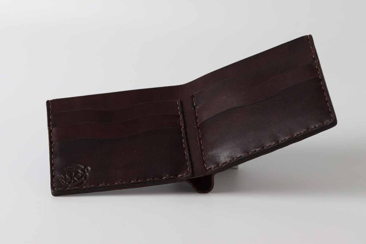 chocolate leather wallet