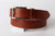 Brown leather belt / mens belt