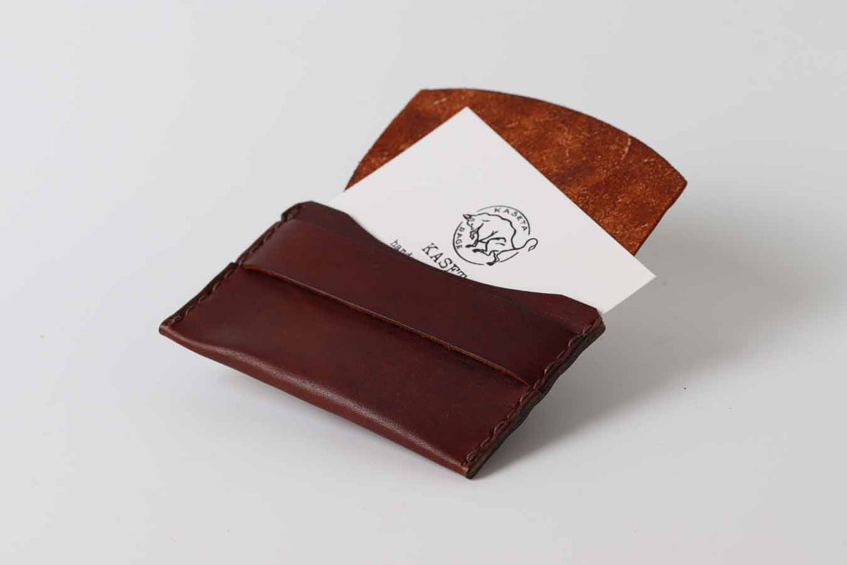 dark brown card holder 